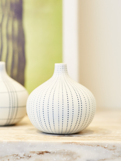 フラワーベース drop vase dot