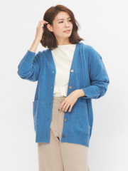 collexウールラクーンカーディガン