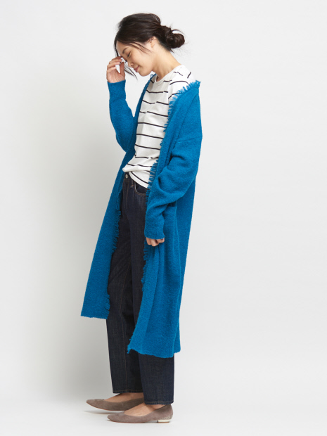 ベビーアルパカニットコート