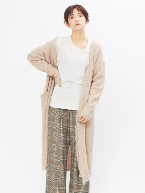 ベビーアルパカニットコート