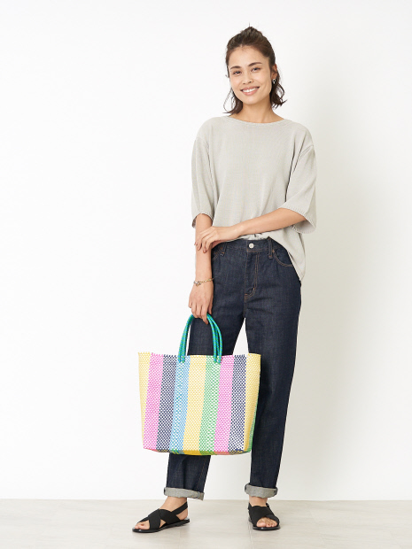 メカルドバッグ ストライプ