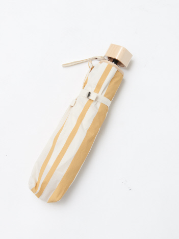 collex - 【晴雨兼用】UVカット　ストライプ柄　折りたたみ傘