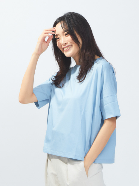 【接触冷感】人気色再入荷!コットンプルオーバーカットソー