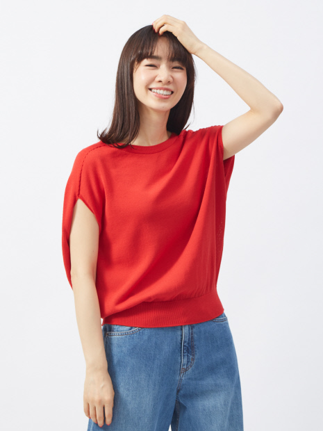 ホールガーメント変形プルオーバー