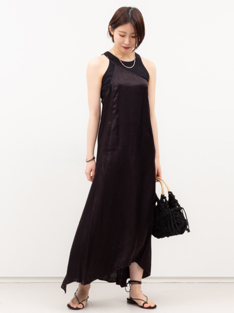 【COCUCA】インナーワンショルドレス