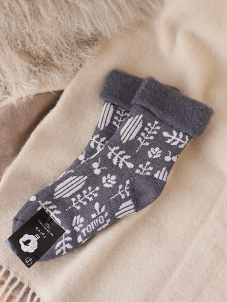 【TOIVO/トイヴォ】モコモコソックス ユルッティハーブ