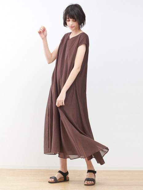 レイヤードロングワンピース
