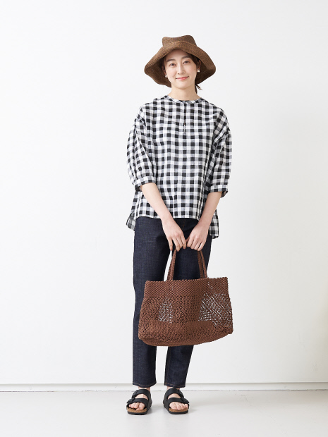 【STAMP AND DIARY】 スキッパーブラウス