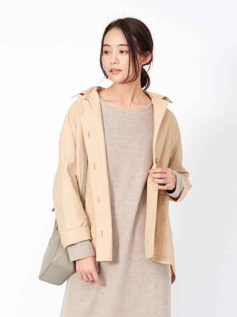 《弱撥水加工》コットンナイロン2WAYブルゾン