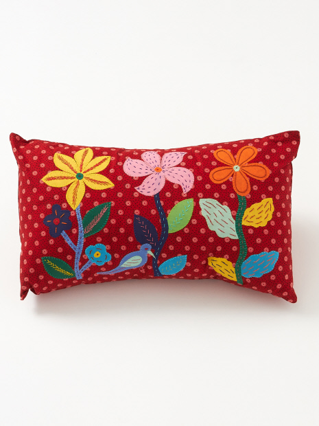 【mahatsara/マハツァラ】 レクト刺繍クッシヨン