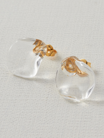 【別注】【HARIO Lampwork Factory】ピアス フリル
