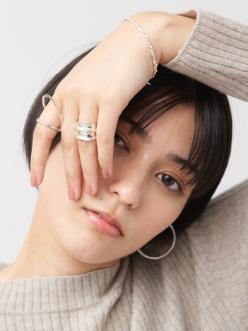 【Lemme./レム】icefloe ring&earcuff