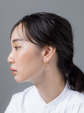 【別注】【HARIO Lampwork Factory】イヤリング フラッタ