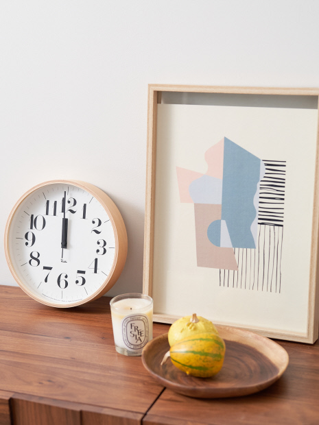 【LEMNOS/レムノス】RIKI CLOCK RC 電波時計 25.4cm
