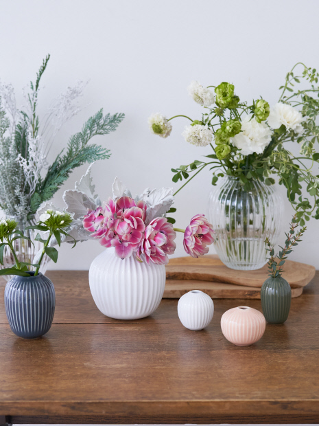 【Kahler/ケーラー】Flower vase ガラスフラワーベース H15