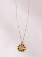 【MERAKI】  brass sun Necklace
