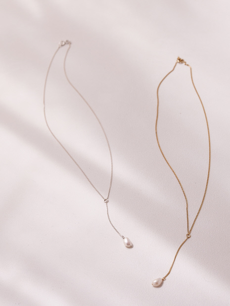 MERAKI】Gold Pearl Drop Necklace｜collex / コレックス