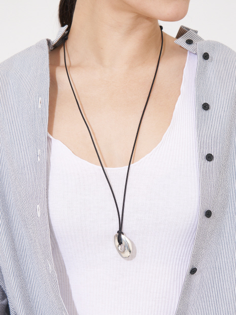【Lemme./レム】 Curvature Necklace コードネックレス SILVER925