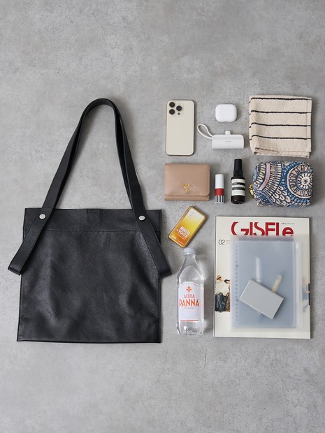 【WEB限定】【BEAURE/ヴュレ】カウレザー 2WAY ハンドル トートバッグ