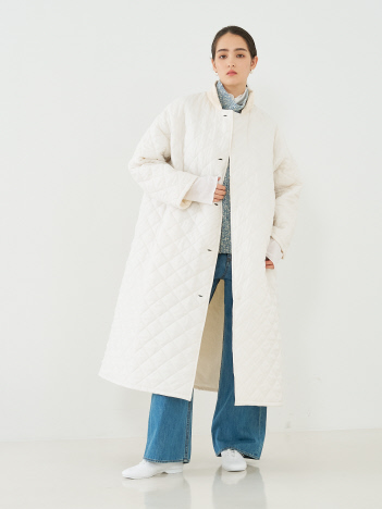 【yarmo/ヤーモ】Quilting Lab Coat キルティングラボコート