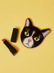 コレックス
キャットフェイス刺繍ミラー