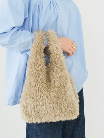 【WEB限定】【EARTH MADE】CURLY FUR MARCHEBAG ファーマルシェバッグ