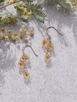 【HARIO Lampwork Factory】ピアス ひとふさのミモザ
