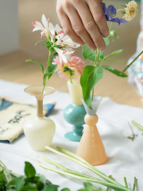 【amabro/アマブロ】MINI VASE -TWO TONE- ミニ花瓶 ツートンカラー フラワーベース