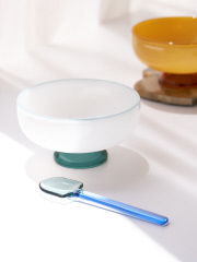 collex - 【amabro/アマブロ】SNOW BOWL デザートボウル ミルクガラス 耐熱ガラス 食洗機対応 電子レンジ対応