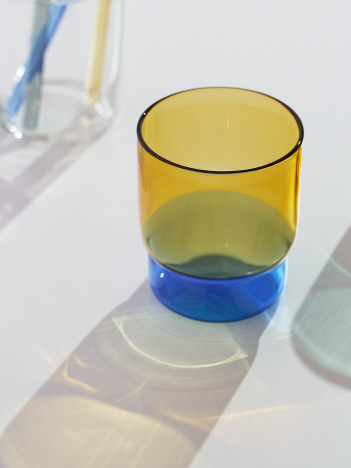 collex - 【amabro/アマブロ】TWO TONE STACKING CUP 300ml 耐熱ガラス ツートーン グラス スタッキング可