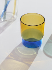 【amabro/アマブロ】TWO TONE STACKING CUP 300ml 耐熱ガラス ツートーン グラス スタッキング可