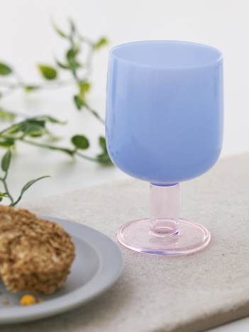 【amabro/アマブロ】 TWO TONE WINE GLASS ツートン ワイングラス 耐熱ガラス 200ml スタッキング可