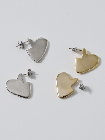 【dignif】【金属アレルギー対応】  ハートピアス