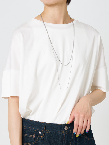 collex - 【dignif】【金属アレルギー対応】ダブルチェーンロングネックレス