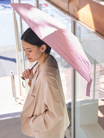ラフストライプ ALL IN UMBRELLA 折りたたみ傘【assa】【WEB限定】