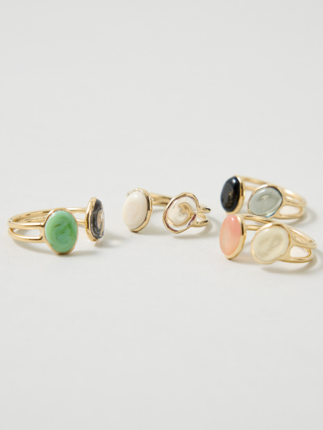 【Elodie Pavie】Twin Bague Double