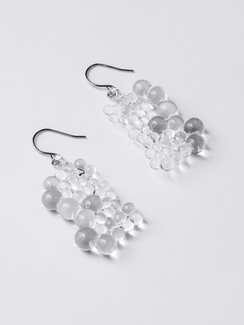 【HARIO Lampwork Factory×vue.】ピアス 深雪