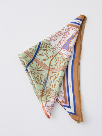 【manipuri/マニプリ】コラージュサムウエア88　シルクスカーフ