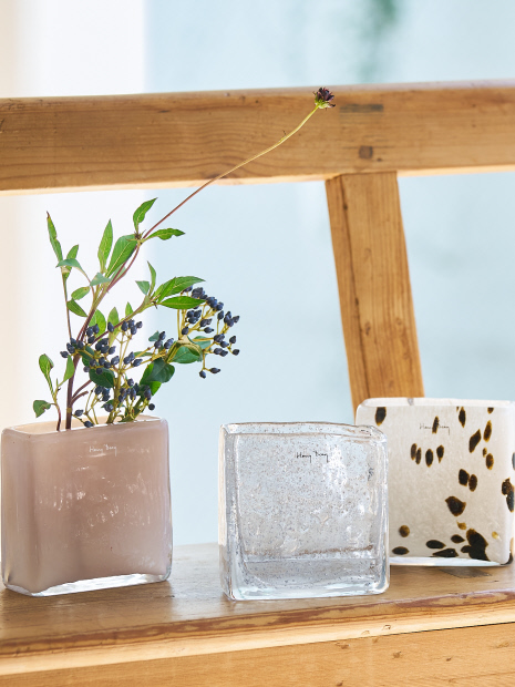 【新色入荷】【Henry Dean（ヘンリー・ディーン）】V.Square XS　スクエア フラワーベース 一輪挿し