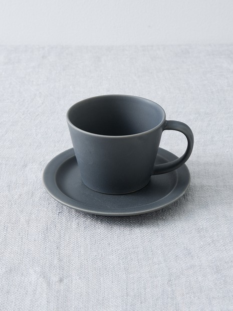 【SAKUZAN/サクザン】 作山窯 Coffee Cup コーヒーカップ チャコールグレー