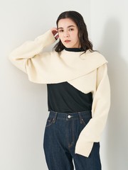 コレックス（collex）/2WAYショートニットプルオーバー 2WAYショートニットプルオーバー｜collex / コレックス