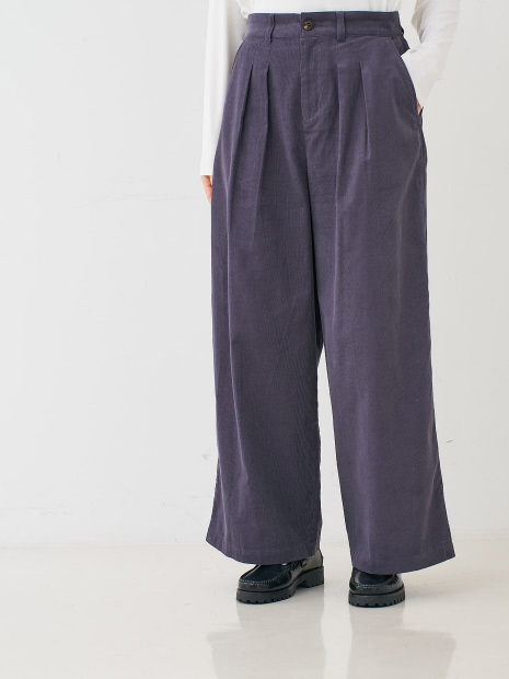 コーデュロイWタックワイドパンツ｜collex / コレックス