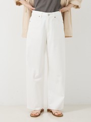 定番人気！美シルエット セミワイドデニム2｜collex / コレックス