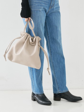 レザーキンチャクポシェット ショルダーバッグ