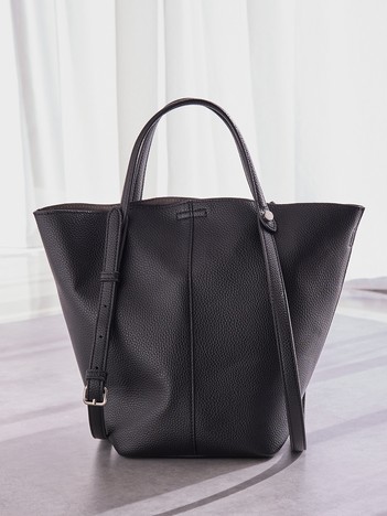 ダブルハンドル　バケットトートバッグ