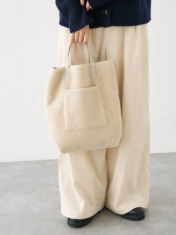 2WAYリバーシブルボアトートバッグ