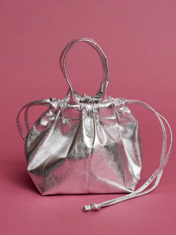 メタリックドロストボートトートバッグ