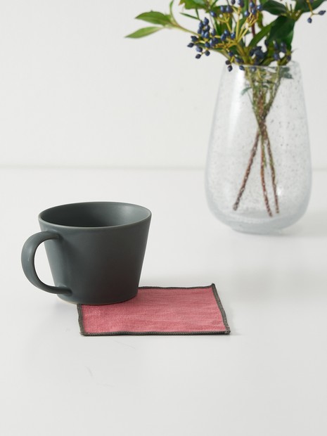 collex - 【新色】麻 リネンコースター 正方形 10×10cm
