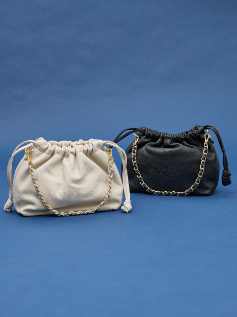【WEB限定】【AULENTTI/オウレンティ】2WAY巾着チェーンハンドルバッグ