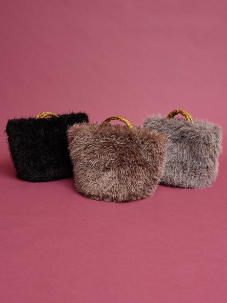 【WEB限定】【EARTH MADE】ファーバンブートートバッグ